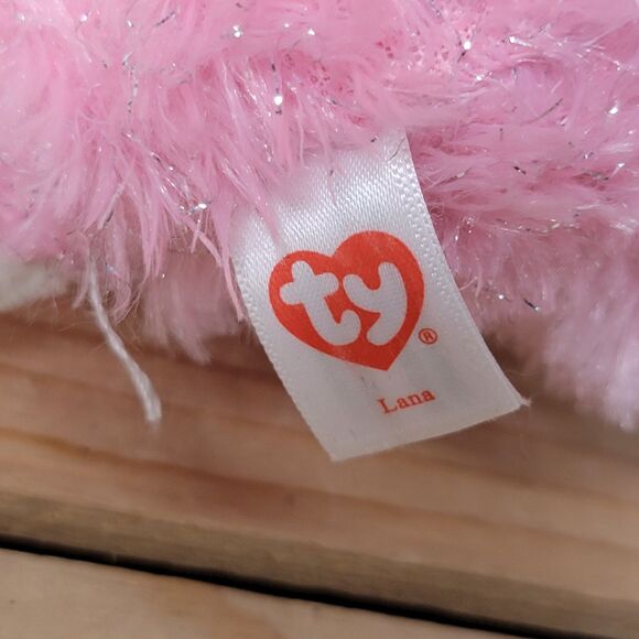 TY Beanie Babies 9" Pink Sparkle Llamacorn "Lana" w/ Tag - Picture 6 of 9